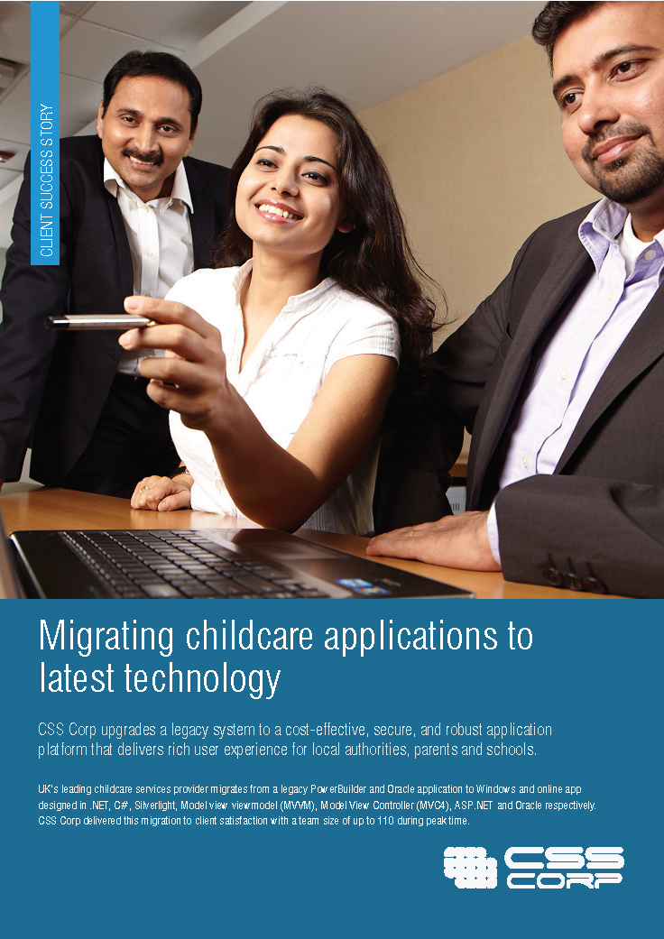 Migrating childcare applications to latest technology